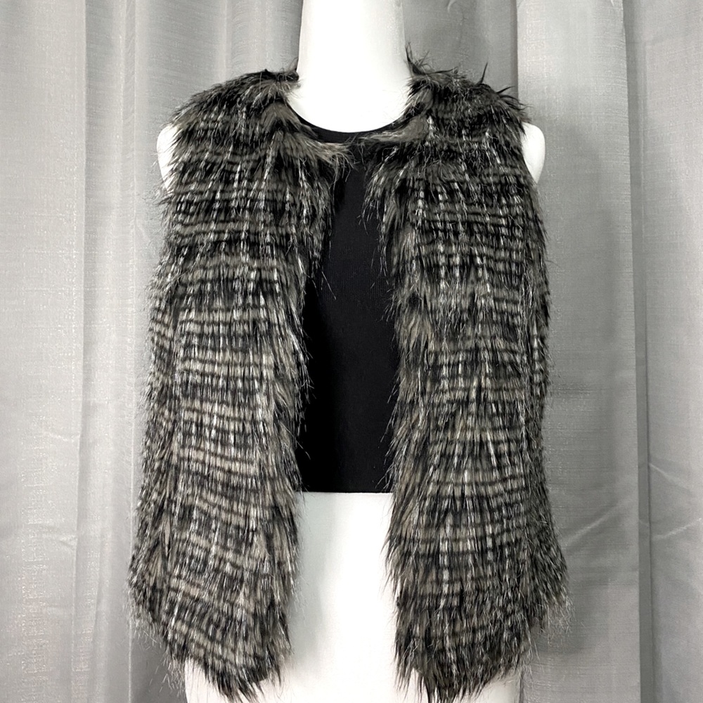Faux fur vest
